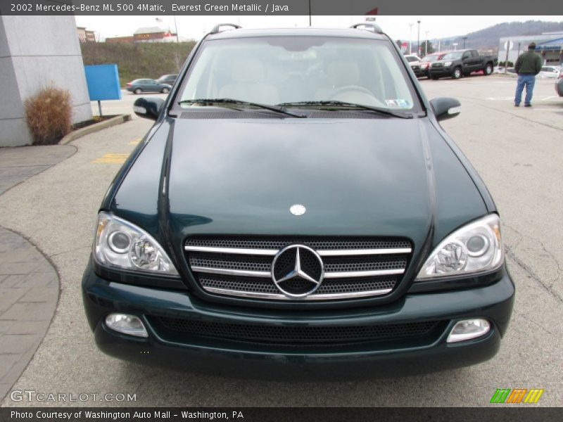 Everest Green Metallic / Java 2002 Mercedes-Benz ML 500 4Matic