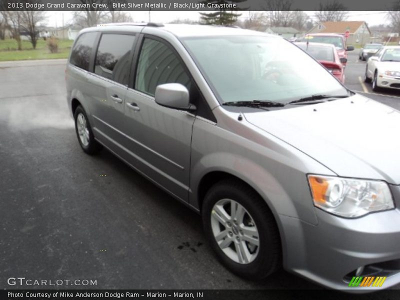 Billet Silver Metallic / Black/Light Graystone 2013 Dodge Grand Caravan Crew