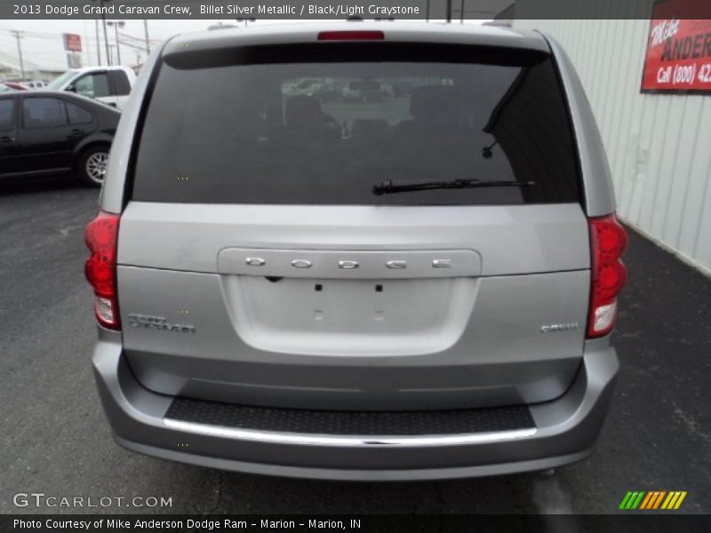 Billet Silver Metallic / Black/Light Graystone 2013 Dodge Grand Caravan Crew