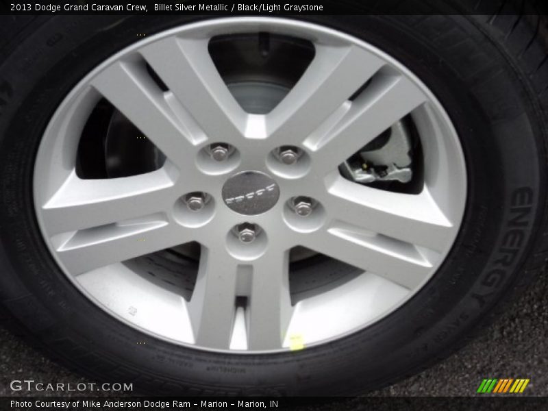 Billet Silver Metallic / Black/Light Graystone 2013 Dodge Grand Caravan Crew