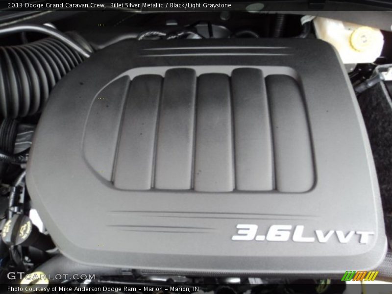 Billet Silver Metallic / Black/Light Graystone 2013 Dodge Grand Caravan Crew