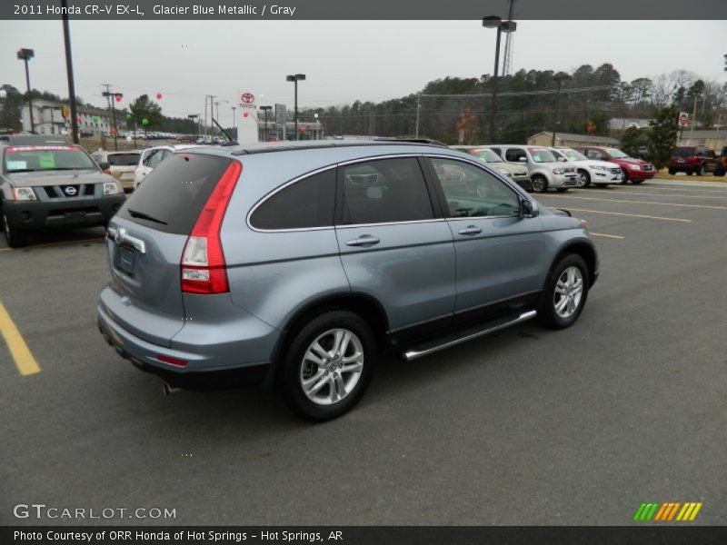 Glacier Blue Metallic / Gray 2011 Honda CR-V EX-L