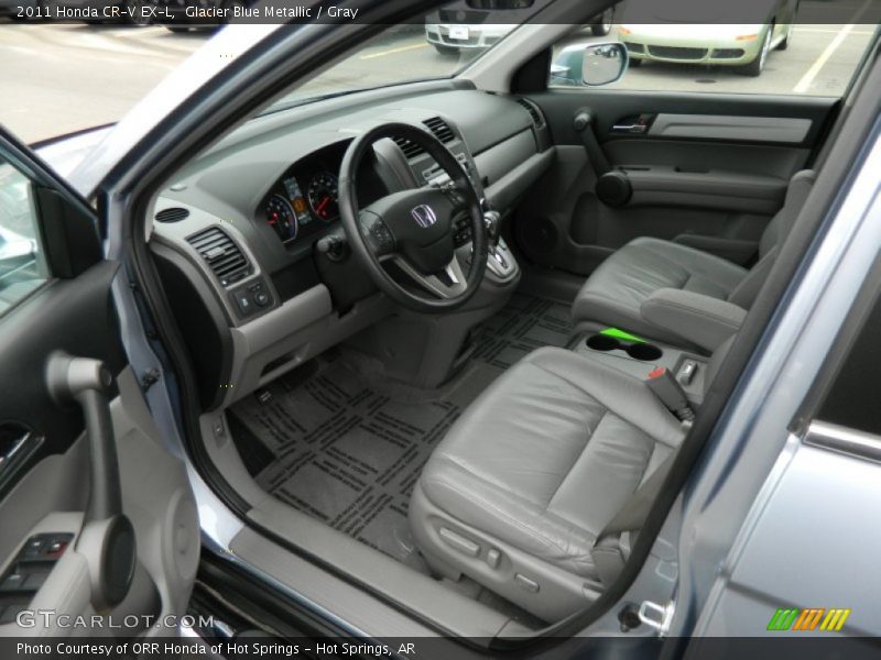 Glacier Blue Metallic / Gray 2011 Honda CR-V EX-L