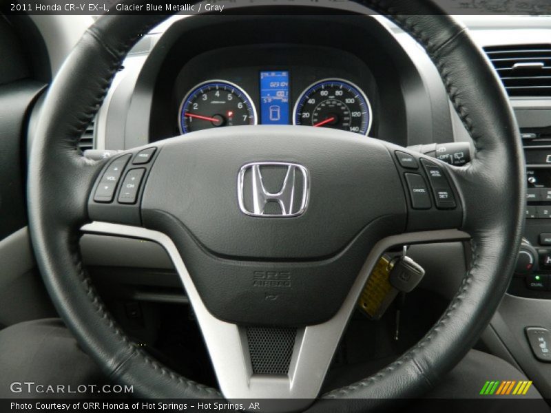 Glacier Blue Metallic / Gray 2011 Honda CR-V EX-L