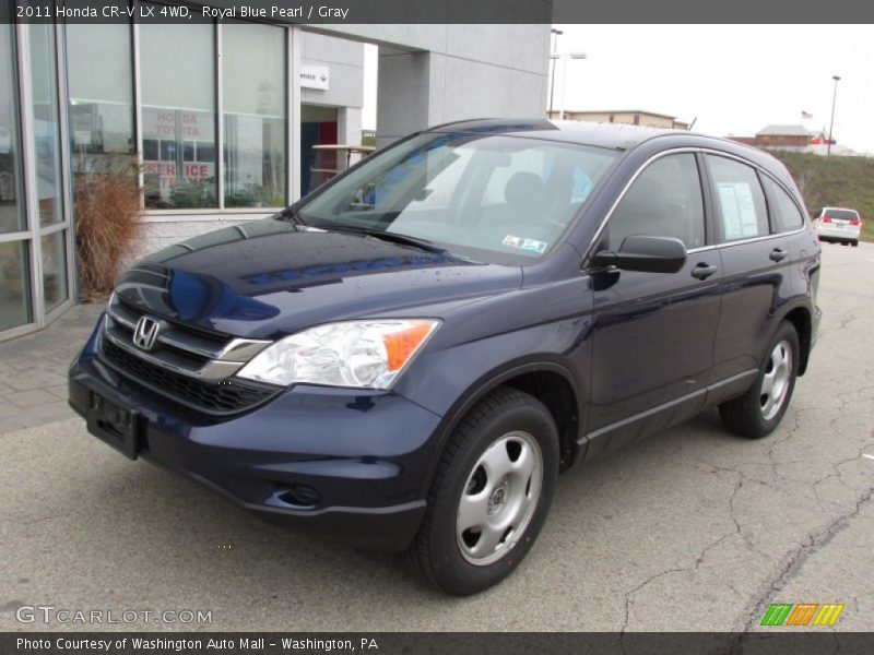 Royal Blue Pearl / Gray 2011 Honda CR-V LX 4WD