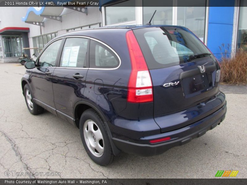 Royal Blue Pearl / Gray 2011 Honda CR-V LX 4WD