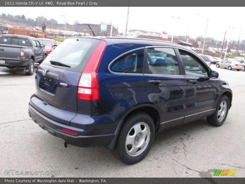 Royal Blue Pearl / Gray 2011 Honda CR-V LX 4WD