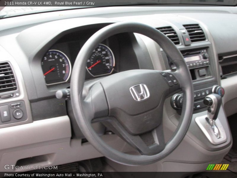 Royal Blue Pearl / Gray 2011 Honda CR-V LX 4WD