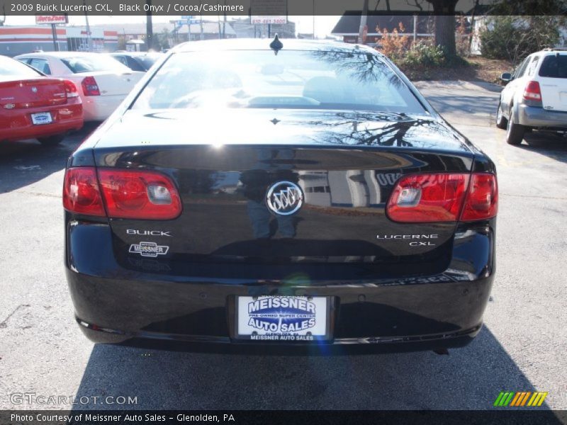Black Onyx / Cocoa/Cashmere 2009 Buick Lucerne CXL