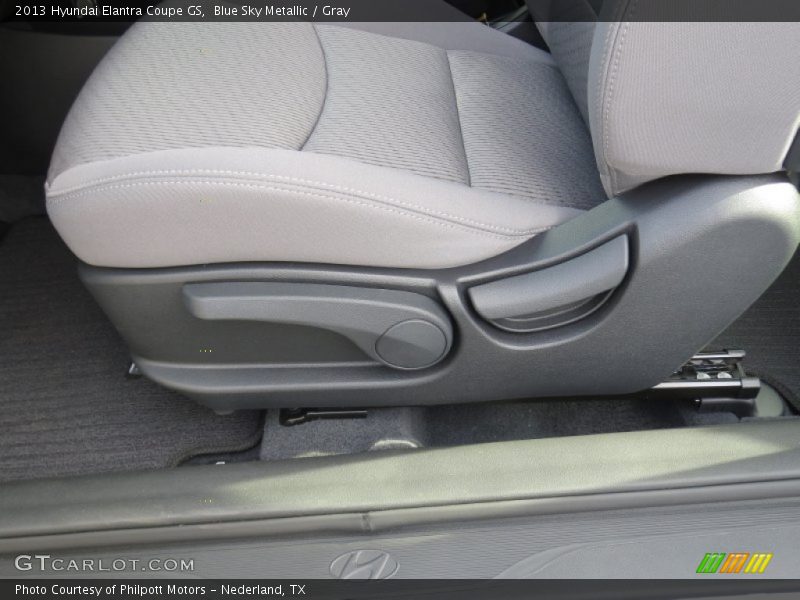 Blue Sky Metallic / Gray 2013 Hyundai Elantra Coupe GS