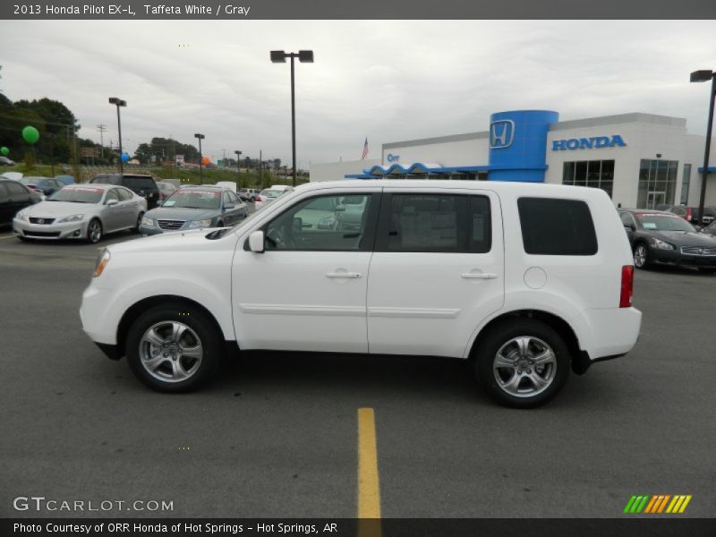 Taffeta White / Gray 2013 Honda Pilot EX-L