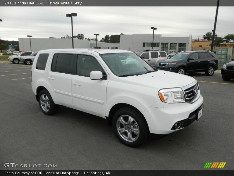 Taffeta White / Gray 2013 Honda Pilot EX-L