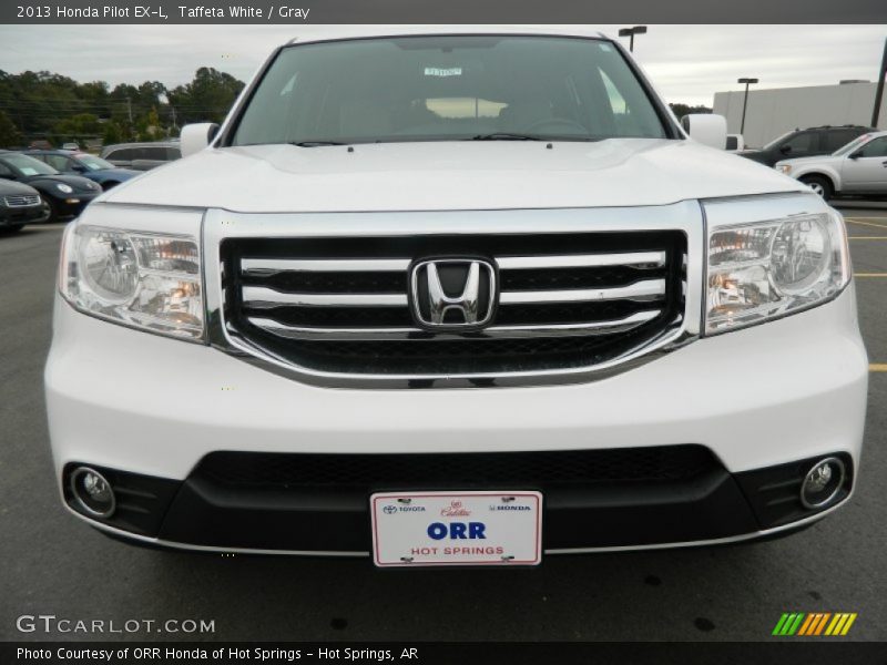 Taffeta White / Gray 2013 Honda Pilot EX-L