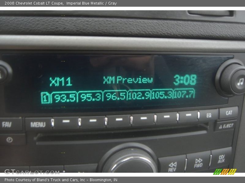Imperial Blue Metallic / Gray 2008 Chevrolet Cobalt LT Coupe
