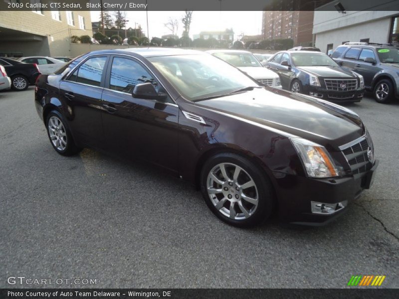 Black Cherry / Ebony 2009 Cadillac CTS Sedan