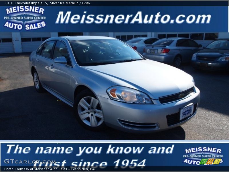 Silver Ice Metallic / Gray 2010 Chevrolet Impala LS