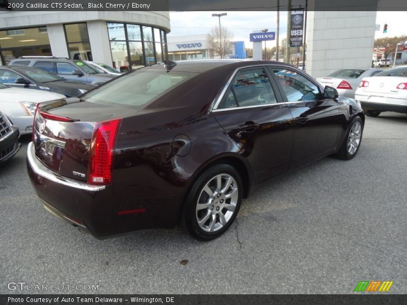Black Cherry / Ebony 2009 Cadillac CTS Sedan