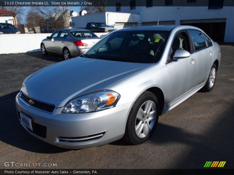 Silver Ice Metallic / Gray 2010 Chevrolet Impala LS
