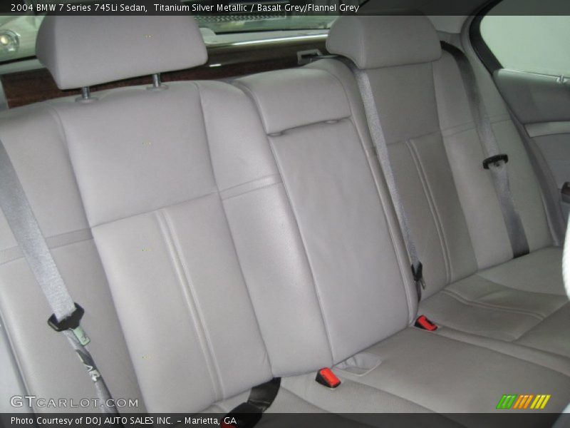Titanium Silver Metallic / Basalt Grey/Flannel Grey 2004 BMW 7 Series 745Li Sedan