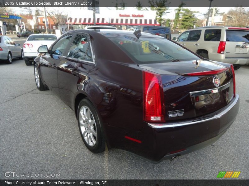 Black Cherry / Ebony 2009 Cadillac CTS Sedan