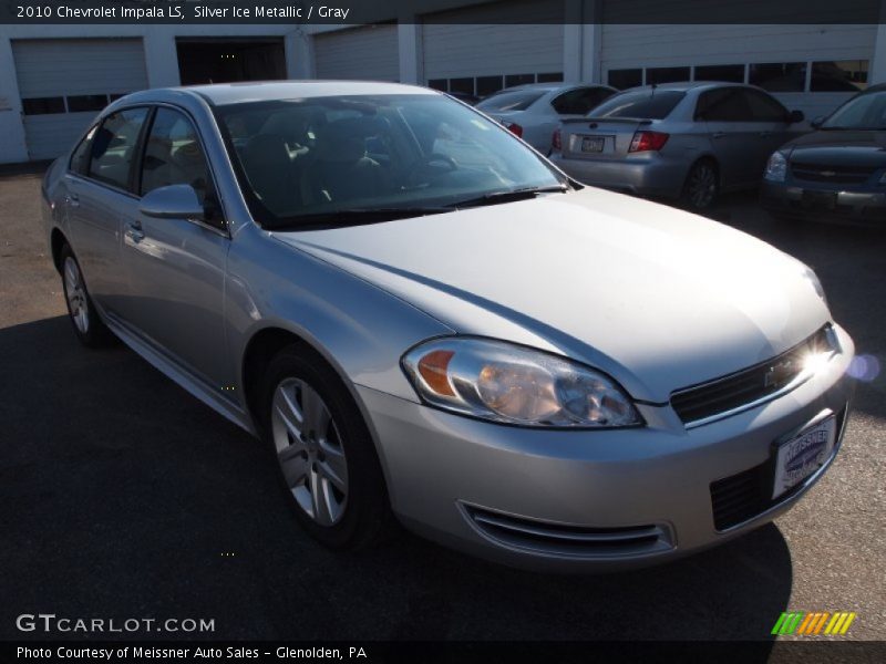 Silver Ice Metallic / Gray 2010 Chevrolet Impala LS