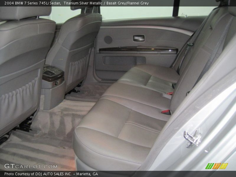 Rear Seat of 2004 7 Series 745Li Sedan