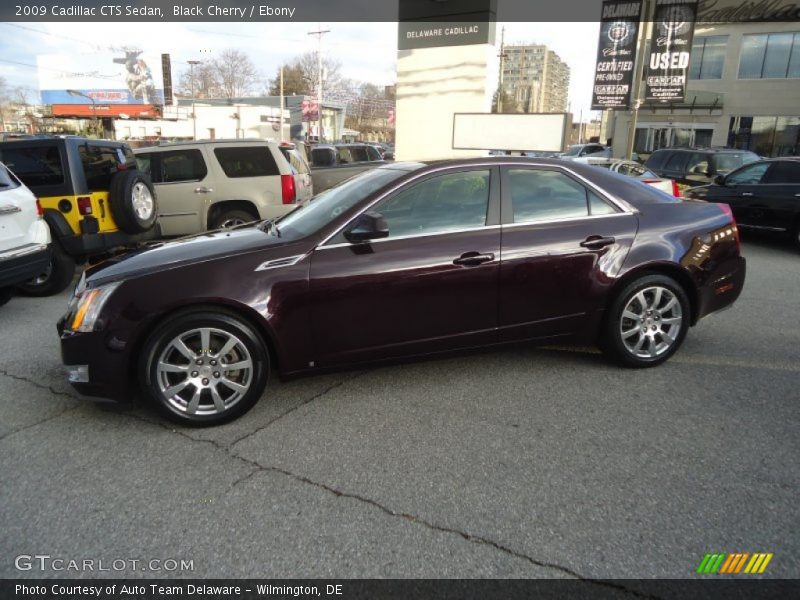 Black Cherry / Ebony 2009 Cadillac CTS Sedan