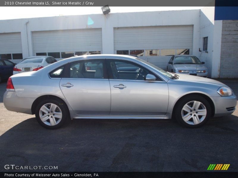 Silver Ice Metallic / Gray 2010 Chevrolet Impala LS
