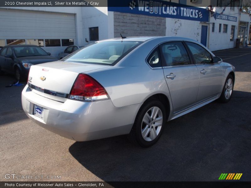Silver Ice Metallic / Gray 2010 Chevrolet Impala LS