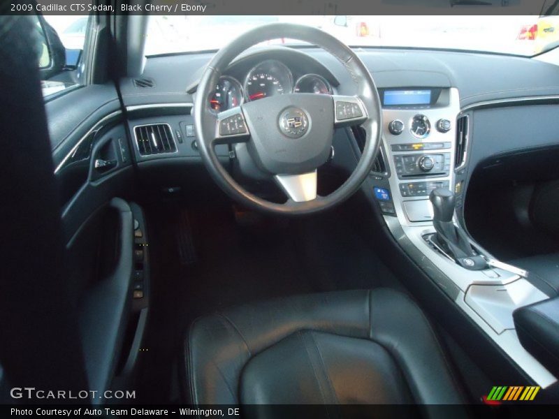 Black Cherry / Ebony 2009 Cadillac CTS Sedan