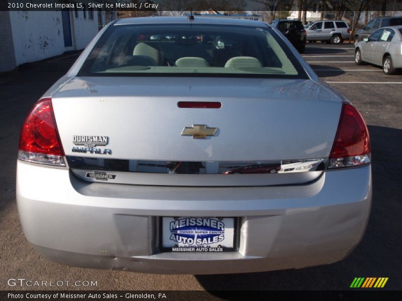 Silver Ice Metallic / Gray 2010 Chevrolet Impala LS