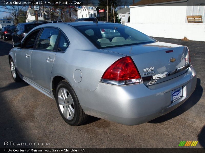 Silver Ice Metallic / Gray 2010 Chevrolet Impala LS