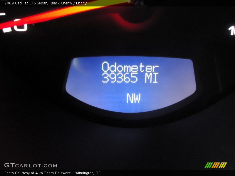 Black Cherry / Ebony 2009 Cadillac CTS Sedan