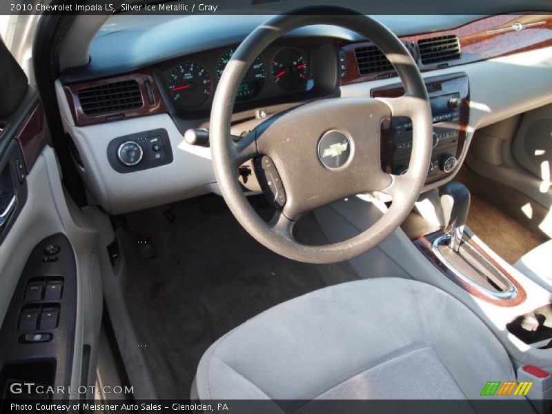 Silver Ice Metallic / Gray 2010 Chevrolet Impala LS
