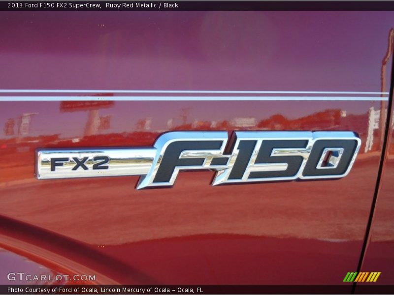 Ruby Red Metallic / Black 2013 Ford F150 FX2 SuperCrew