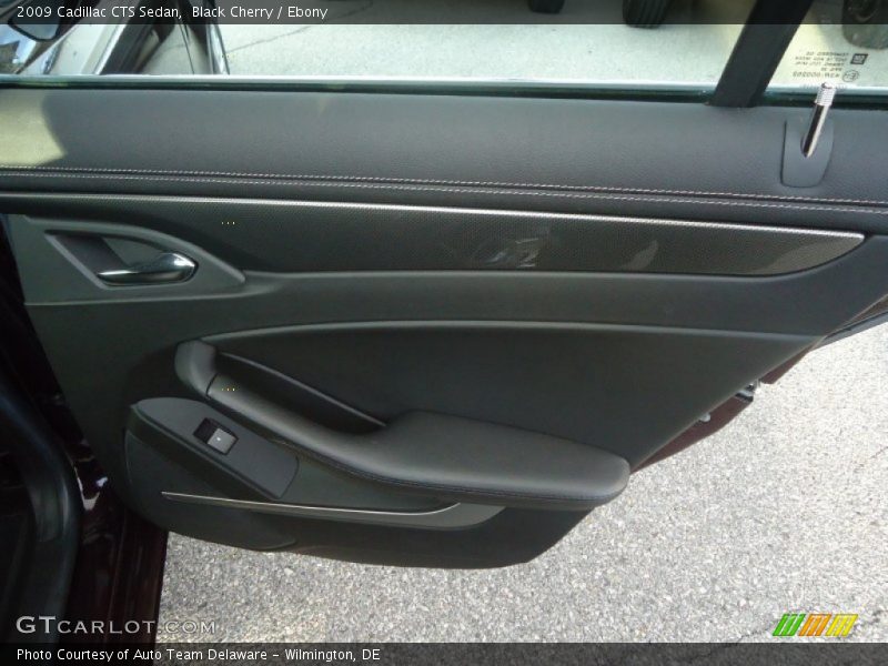 Black Cherry / Ebony 2009 Cadillac CTS Sedan