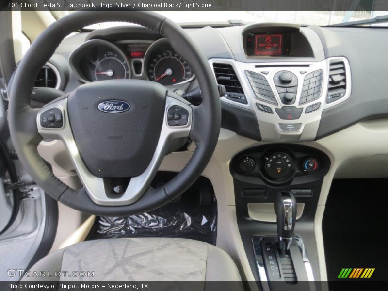 Ingot Silver / Charcoal Black/Light Stone 2013 Ford Fiesta SE Hatchback