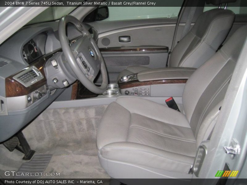 Front Seat of 2004 7 Series 745Li Sedan