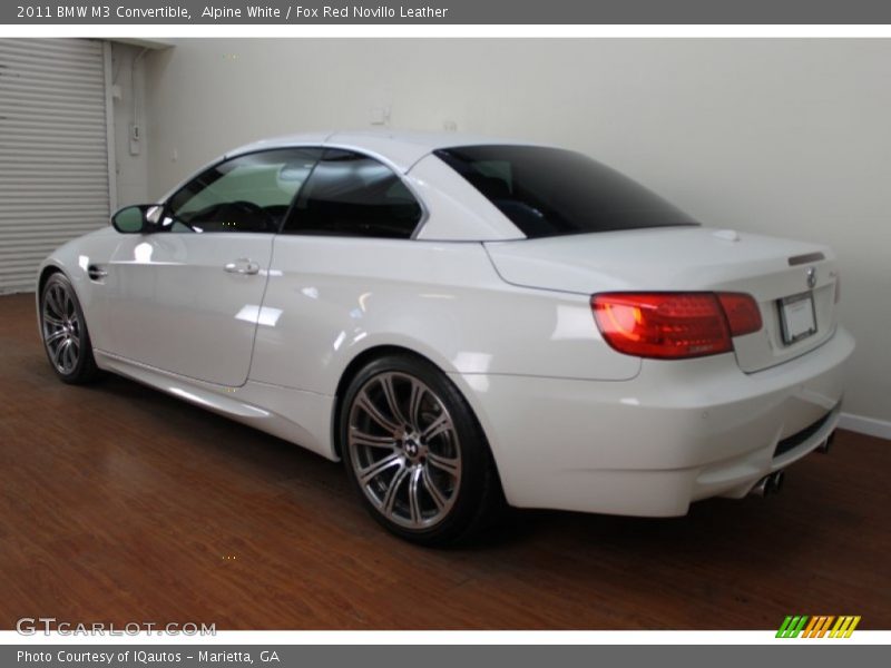 Alpine White / Fox Red Novillo Leather 2011 BMW M3 Convertible