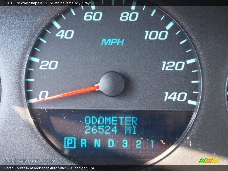 Silver Ice Metallic / Gray 2010 Chevrolet Impala LS