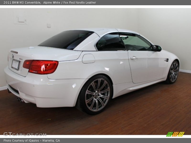 Alpine White / Fox Red Novillo Leather 2011 BMW M3 Convertible
