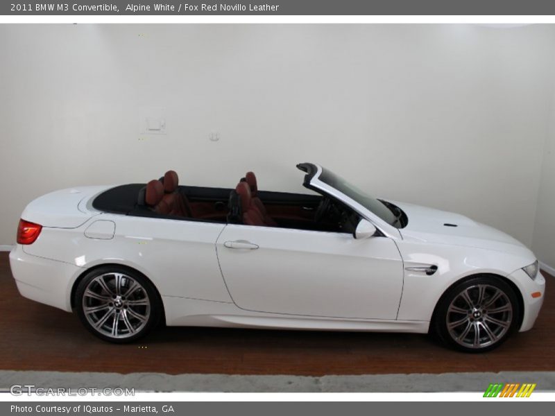 Alpine White / Fox Red Novillo Leather 2011 BMW M3 Convertible