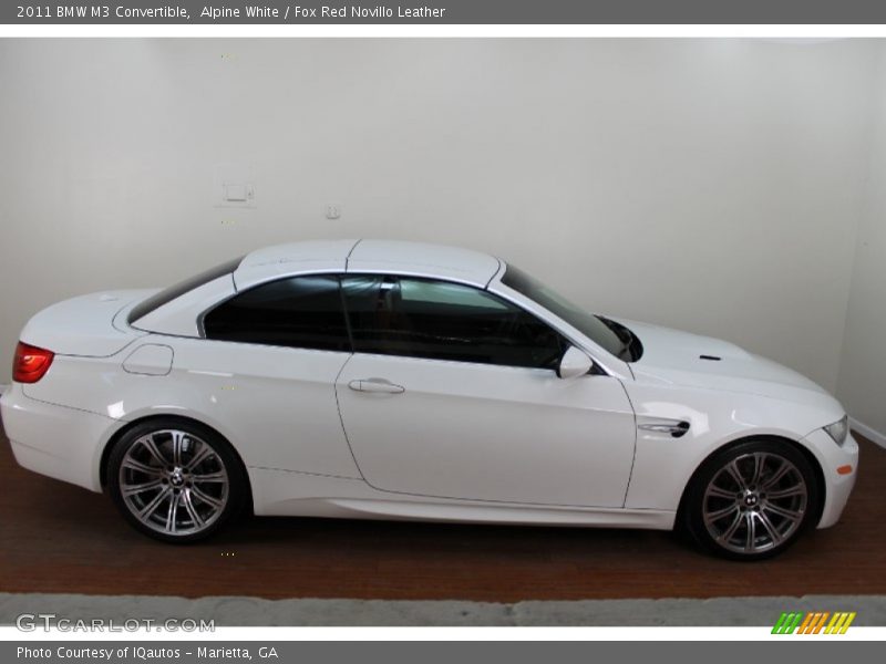 Alpine White / Fox Red Novillo Leather 2011 BMW M3 Convertible