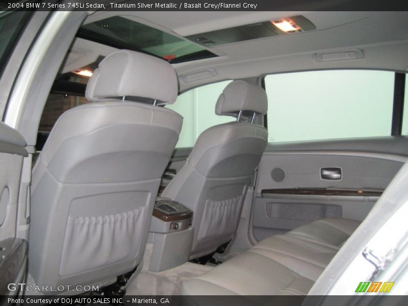 Titanium Silver Metallic / Basalt Grey/Flannel Grey 2004 BMW 7 Series 745Li Sedan