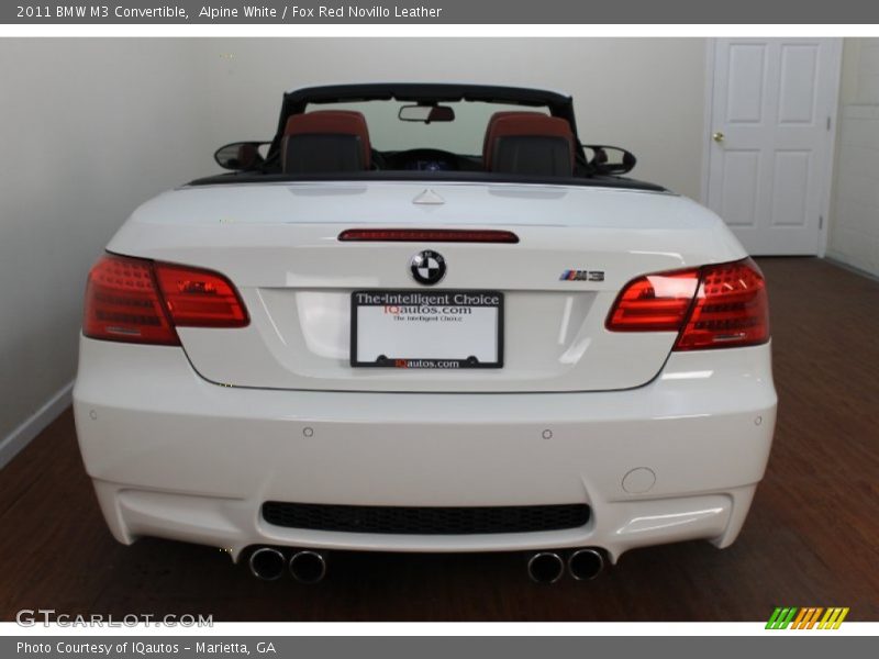 Alpine White / Fox Red Novillo Leather 2011 BMW M3 Convertible
