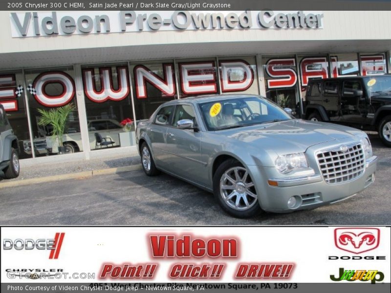 Satin Jade Pearl / Dark Slate Gray/Light Graystone 2005 Chrysler 300 C HEMI