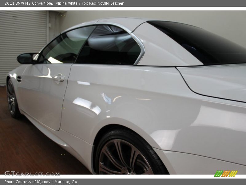 Alpine White / Fox Red Novillo Leather 2011 BMW M3 Convertible
