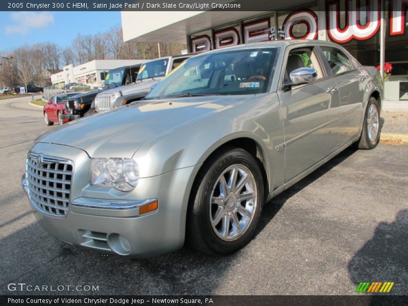 Satin Jade Pearl / Dark Slate Gray/Light Graystone 2005 Chrysler 300 C HEMI