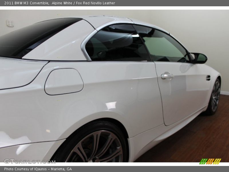 Alpine White / Fox Red Novillo Leather 2011 BMW M3 Convertible
