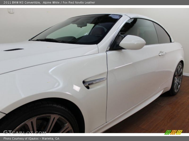Alpine White / Fox Red Novillo Leather 2011 BMW M3 Convertible